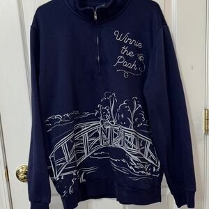 Disney Winnie the Pooh Bridge Scenic Quarter Zip Jacket — BoxLunch Exclusive